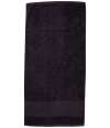 TC035 Towel City Printable Border Bath Towel Black colour image
